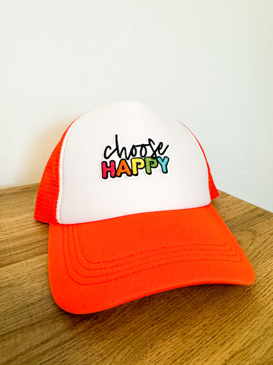 Choose Happy Trucker Hat