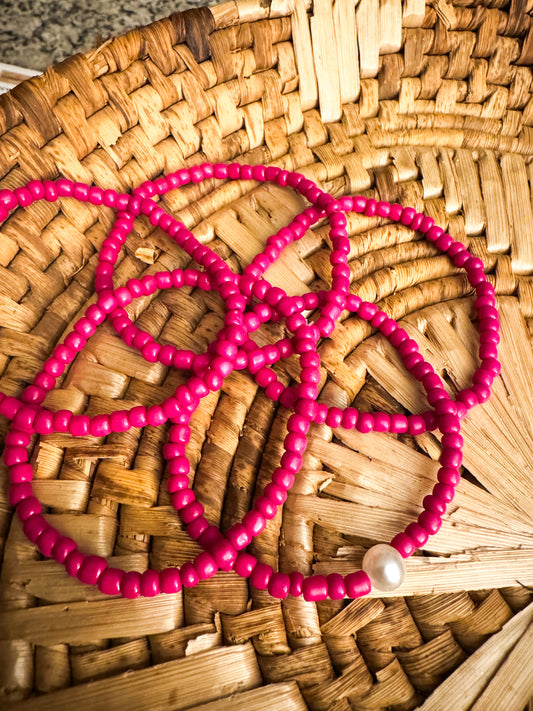 Hot Pink Stack Bracelets